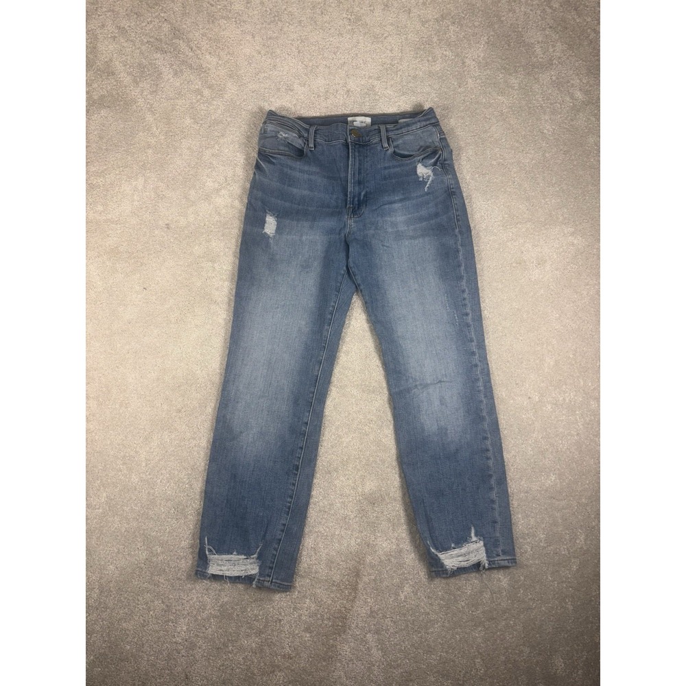 Frame Women Le High Straight Jeans Size 30 Blue‎ Denim